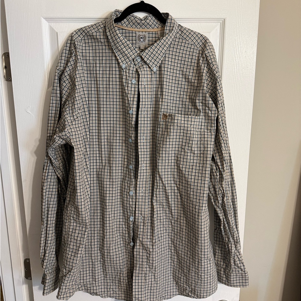 Cinch Men's Plaid Button Down Shirt - Black and White